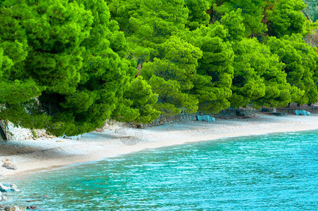 地平线阳光景观克罗地亚得里海沿区域景图图片