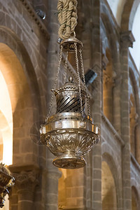 闻银崇拜圣地亚哥德孔波斯特拉大教堂布塔福梅罗前景图片