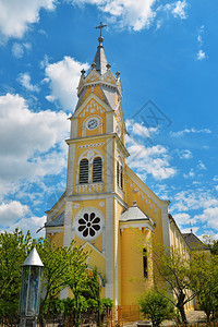 罗马尼亚圣约瑟夫教堂地标建筑圣约瑟夫教堂标志建筑萨古雷旅游者寺庙图片