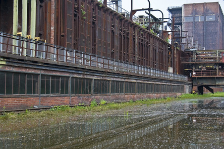 老的多特蒙德焦化厂Hansa的一部分工业建造图片