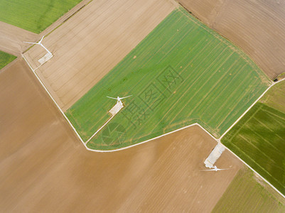 景观法国诺曼底Tourny的风力发电机天线颜色图片