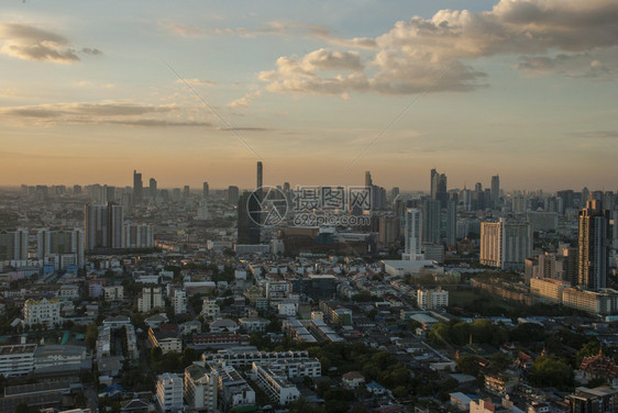 泰国曼谷商业区摩天大楼的曼谷空观适合制作背景图象7月1日至23为了制造多于图片