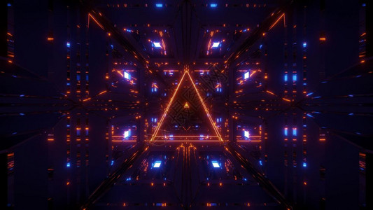 稻穗交织蓝色的好橙闪光铁丝网用漂亮的倒影背景壁纸3d插图设计抽象的