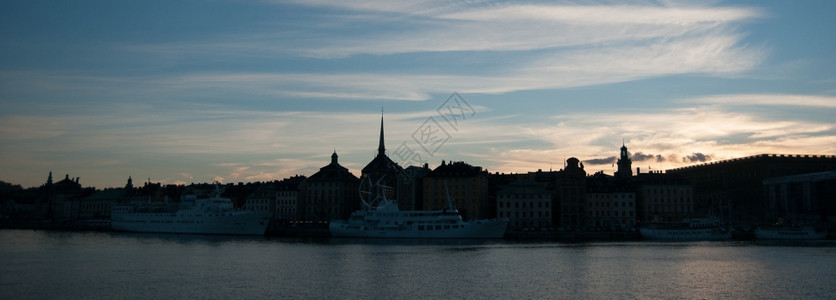 旅游歌舞之夜和戏剧天空的浪漫观斯德哥尔摩沉默图片