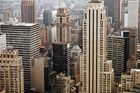 城市景观摩天大楼美国纽约州曼哈顿市中心城曼哈顿外部的图片