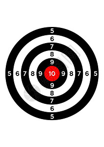 插图靶心示意目标符号指步图片