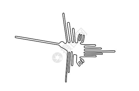 Nazca秘鲁鸟古代地格字符号图示外星人插著名的图片