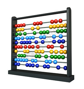 学生3d制成一个圆球共鸣的算盘数学白色图片