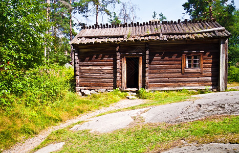 岛建造苏拉萨里赫尔辛基露天博物馆Seurasaari的旧建筑位于赫尔辛基图片