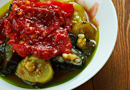 番茄BriamCypriot烹饪炙烤蔬菜图片