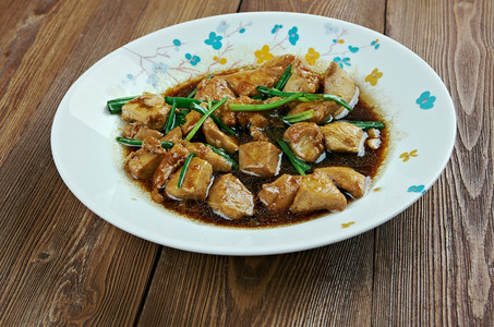 酱蒙古鸡肉美国风格的中鸡肉炒饭制作方法由蒙古传统烹饪方式抽调以中餐煮熟方法制成搅拌画图片