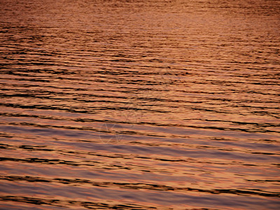 波纹太阳户外夕映照在金色的水面上图片