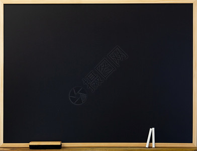 黑色白板及其橡皮纸和粉笔教育课堂大学图片