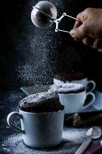 甜的糖黑背景穆格蛋糕巧克力图片