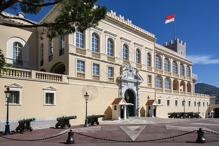 摩纳哥公国皇宫入口法南部属里维埃拉的CoteDrsquoAzur号地标艾伦旅行图片