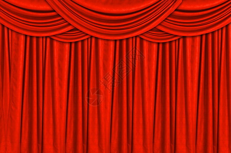 奢华艺术歌剧背景窗帘的红色天鹅绒台幕图片