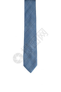 优雅的商业穿白背景上孤立的蓝色领带图片