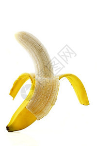 甜的水果食物白种背景的香蕉皮一对白种背景的香蕉皮图片