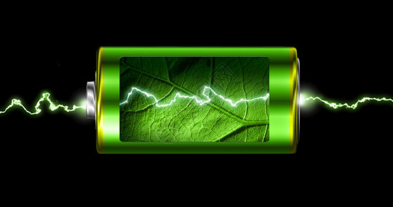 碱孤立的开放绿色能源电池火花活力的图片