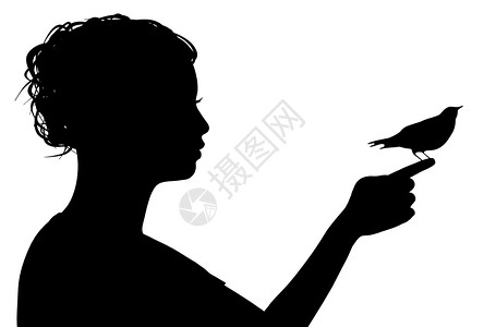 惠廷厄姆荒野自然说明一个女人的手指上有一只小鸟图片