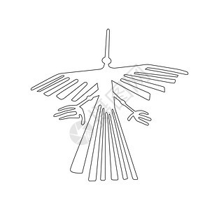 飞碟鸟瞰图Nazca秘鲁鸟古代地格字符号图示理标志图片