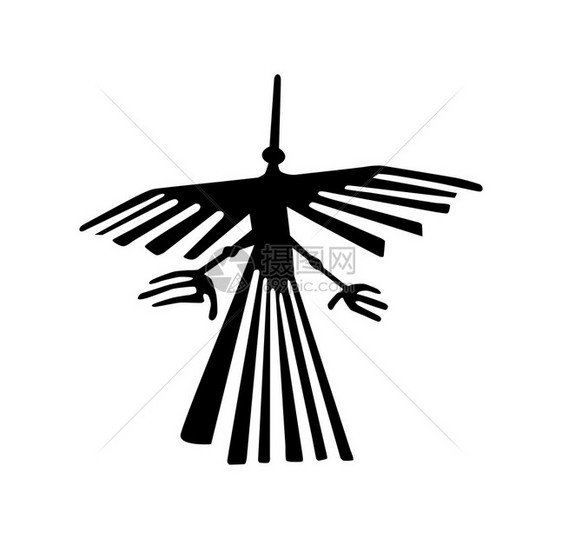象征Nazca秘鲁鸟古代地格字符号图示遗产外星人图片