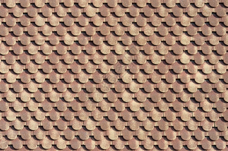 建造扇贝红色粘土屋顶砖的背景瓷建筑学图片