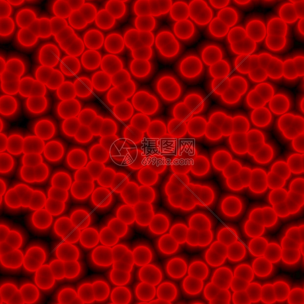 红色的药物黑背景的红血细胞极端特紧闭简要插图Timpication图片