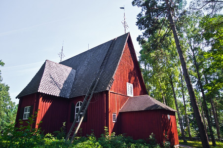 老的苏拉萨里赫尔辛基露天博物馆Seurasaari的旧建筑位于赫尔辛基宗教图片