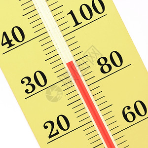 测量程度乐器白色背景上隔离的温度计图片