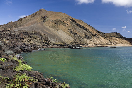 厄瓜多尔加拉帕戈斯群岛巴托洛梅上的火山屿旅游行图片