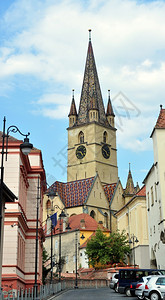 建筑学历史罗马尼亚Sibiu市路德会教堂建筑细节图片