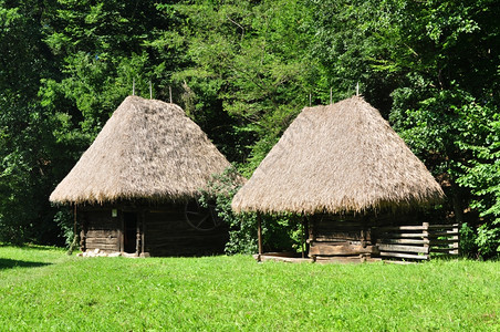 村庄Romanania族裔博物馆木屋建筑结构旅行木头图片