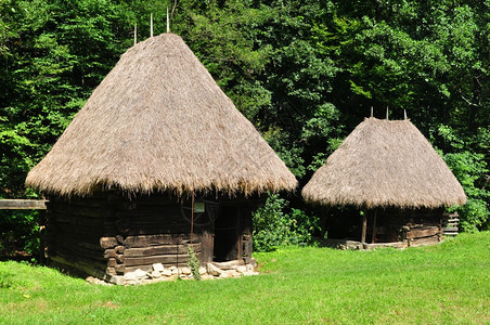 Romanania族裔博物馆木屋建筑结构旅行木头矮胖的图片