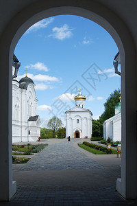 拱救主大教堂白俄罗斯波洛茨克救世主和stEvphrosinija女修道院的入口图片