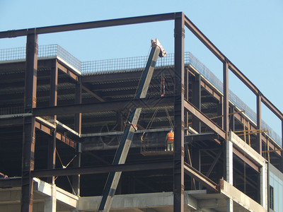 城市建筑结构及其详细节炉排棕色的建造图片