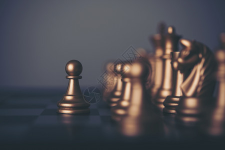 黑色的玩开始象棋游戏企业领袖战斗概念导者图片