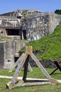 战争法国西北部布列塔尼地区圣马洛港的两重防御工事旧世界大战丸港口图片
