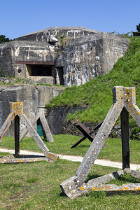 法国西北部布列塔尼地区圣马洛港的两重防御工事旧世界大战艾伦第二强化图片