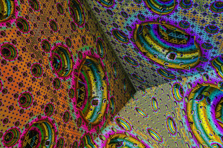 蜗牛计算机生成的分形比率鹦鹉螺图片