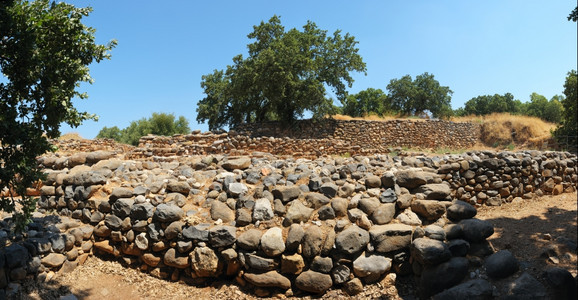 结石考古学加利自以色列北部大卫王时期以来该城市的挖掘情况图片