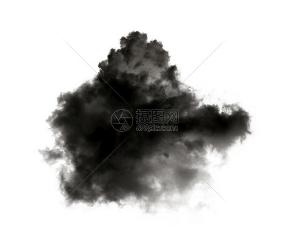 天气黑色背景的云气泡抽烟图片
