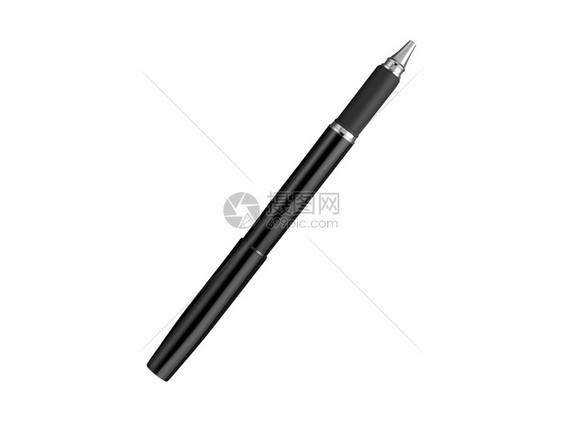 白色上的黑球笔一种银图片