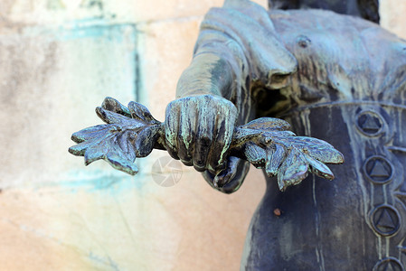 雕塑历史月桂树赫鲁斯的罗马尼亚英雄纪念碑地标细节背景图片