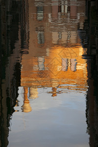 文化一种威尼斯典型运河的美丽景色著名图片