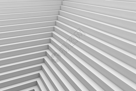 阶梯式建筑楼梯形状背景抽象建筑图案白色的结构体分级背景