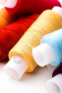 爱好棉布细绳多色线条排列的颜顺序图片