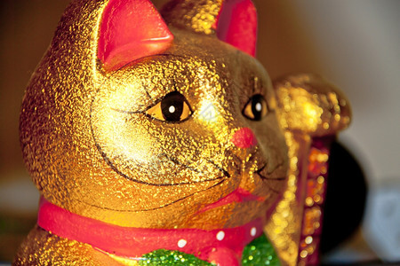 钱带来Manekineko日本财富和好运的守护神招财猫背景图片