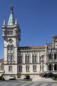 欧洲大厅旅游葡萄牙里斯本附近的辛特拉市建筑造了地方民政管理局的办公用房建设了在葡萄牙里斯本附近的辛特拉市大楼图片
