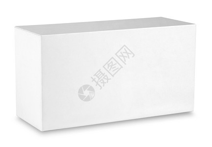 白盒子以角度拍摄在白色背景上被隔离白盒子以角度拍摄门户14标签三维图片